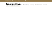 Tablet Screenshot of gtsportstherapy.com